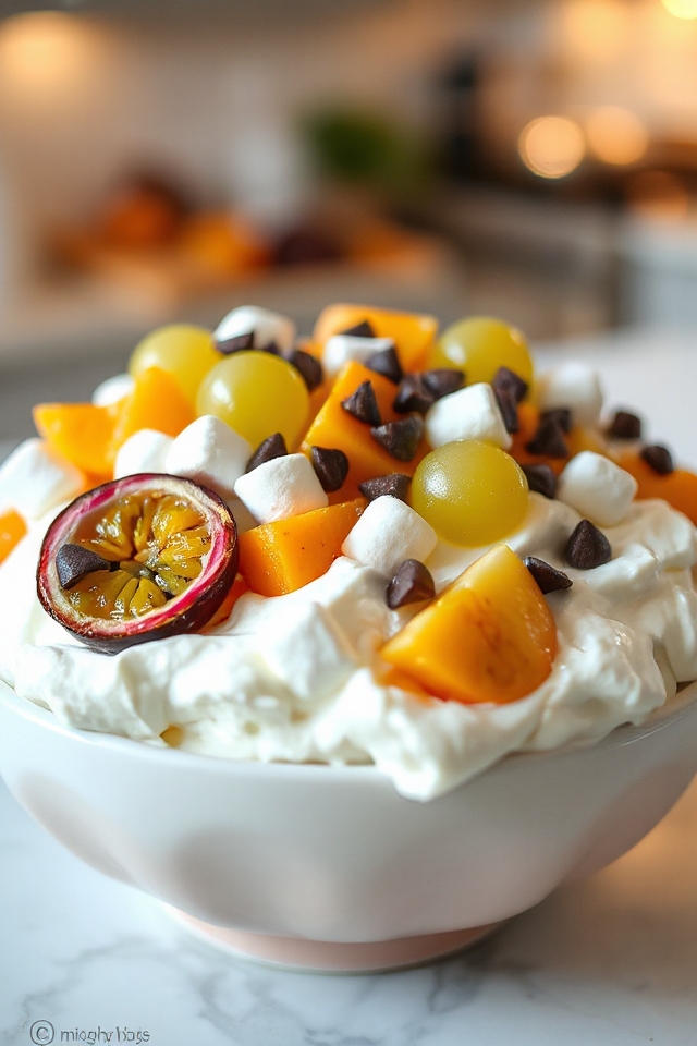 tropical ambrosia with cream