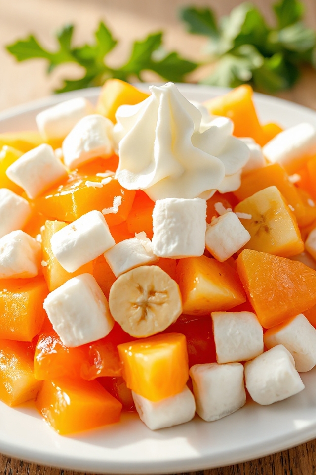 tropical fruit and jell o