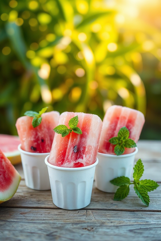 watermelon orange juice popsicles