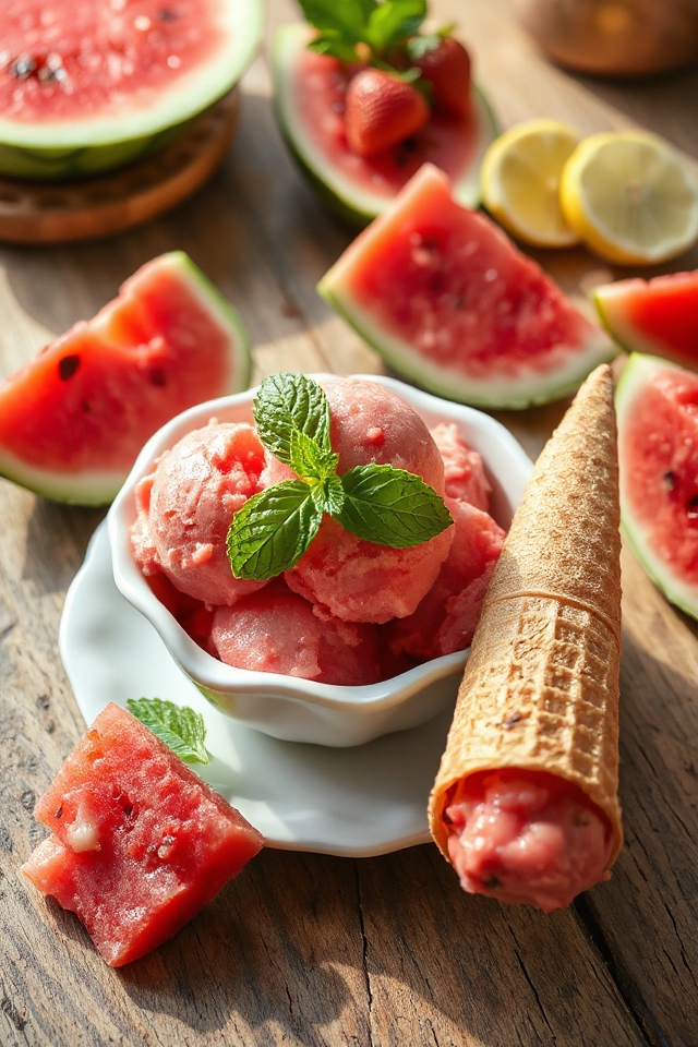 watermelon sorbet recipe instructions